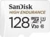 Micro SDXC High Endurance 128GB 100MB/s UHS-I U3 + SD adaptér, (SDSQQNR-128G-GN6IA)