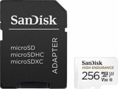SanDisk Micro SDXC High Endurance 128GB 100MB/s UHS-I U3 + SD adaptér, (SDSQQNR-128G-GN6IA)