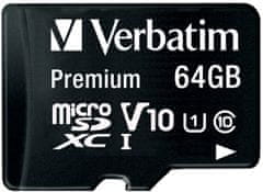 MicroSDXC 64GB (Class 10) + SD adaptér (44084)