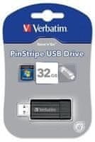 VERBATIM Store 'n' Go PinStripe 32GB čierna (49064)