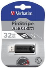 VERBATIM PinStripe 32GB čierna (49317)