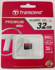 Transcend Micro SDHC Premium 400x 32GB 60MB/s UHS-I (TS32GUSDCU1)