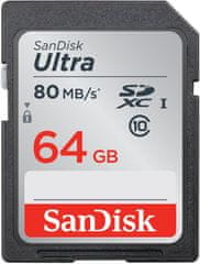 SanDisk SDXC Ultra 64GB 80MB/s UHS-I (SDSDUNC-064G-GN6IN)