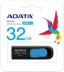 A-Data UV128 32GB čierna/modrá (AUV128-32G-RBE)