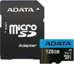 A-Data Micro SDXC Premier 128GB 85MB/s UHS-I A1 + SD adaptér (AUSDX128GUICL10A1-RA1)