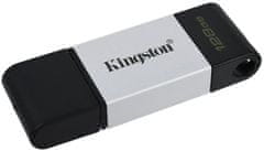 Kingston DataTraveler 80 - 128GB, čierna/strieborná, (DT80/128GB)