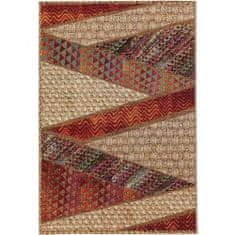 Jutex Kusový koberec Kenya 7034 béžovo-červený 1.20 x 1.80