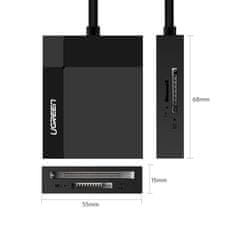 Ugreen CR125 čítačka kariet USB 3.0 SD / micro SD / CF / MS, čierna