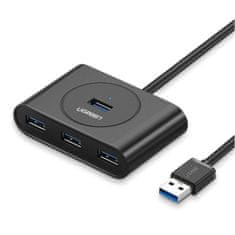 Ugreen CR113 4x USB HUB adaptér 0.5m, čierny