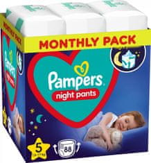 Pampers Night Pants Nohavičky plienkové jednorazové 5 (12-17 kg) 88 ks