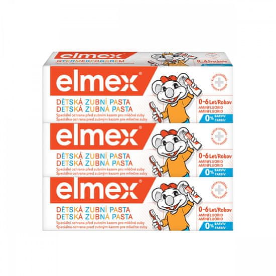 Elmex Zubná pasta kids 50 ml tripack