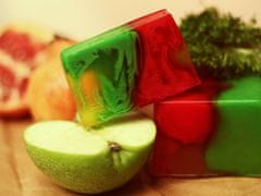 L´Cosmetics Prírodné ručne robené mydlo bez SLS - Jablko a Granatové jablko 100g +/-6%