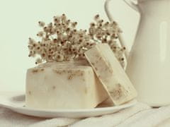 L´Cosmetics Prírodné ručne robené mydlo bez SLS - Kozie mlieko s bielym ílom 100g +/-6%