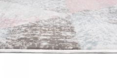 Chemex Koberec Baby Detský Pastelové Farby N680A Fnu Biela Ružová Sivá 80x150 cm