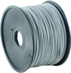 Gembird tisková struna (filament), PLA, 1,75mm, 1kg (3DP-PLA1.75-01-GR), šedá