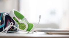 BuddyPhones School+ detské slúchadlá s mikrofónom, zelená