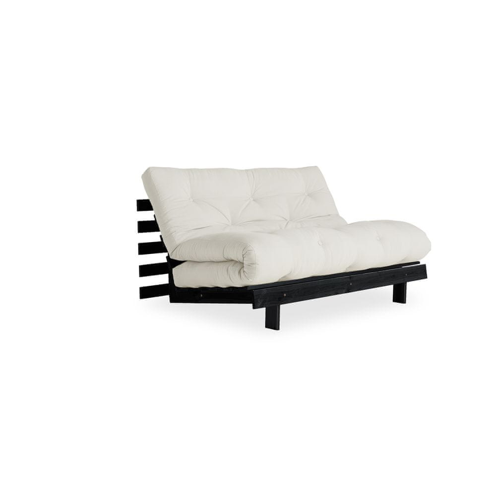 Karup Design sofa ROOT + futon natural, černá mat, 140 cm