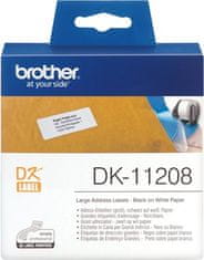 BROTHER DK-11208 (papierové/široké adresy - 400ks) 38x90mm (DK11208)