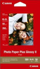 Canon Foto papier Plus Glossy II PP-201, 10x15 cm, 50 ks, 260g/m2, lesklý (2311B003)