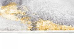 Chemex Koberec Shine Luxusné Jedinečné Zlaté Moderné Fc08A Ftz Krémová Modrá Sivá Viacfarebná Zlatá 80x150 cm