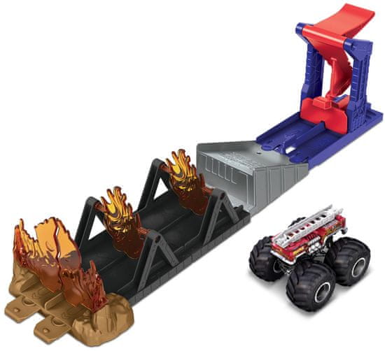 Hot Wheels Monster Trucks Akčný herný set Fire Through
