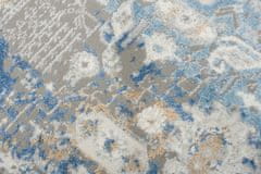 Chemex Koberec Idaho Módne Tradičné V Štýle Vintage G549E /d_ Hil Biela Krémová Modrá Sivá Viacfarebná 80x150 cm