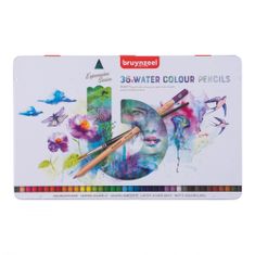 Bruynzeel akvarelové farbičky Expression Water Colour, 36ks + štetec