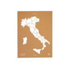 Decor By Glassor Nástenná korková mapa – Taliansko XL