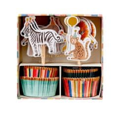 Decor By Glassor Papierové cupcakes so zvieratkami
