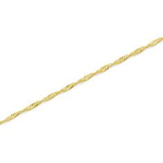 Beneto Exclusive Elegantný náramok zo žltého zlata Lambáda AUB0002 (Dĺžka 18 cm)