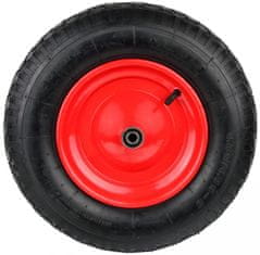 GEKO Nafukovacie koleso s ložiskami otvor 12 mm priemer 39 cm šírka 8_5 cm červené