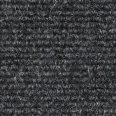 Vidaxl Nášľapy na schody 10 ks bledosivé 56x17x3 cm vpichovaná textília