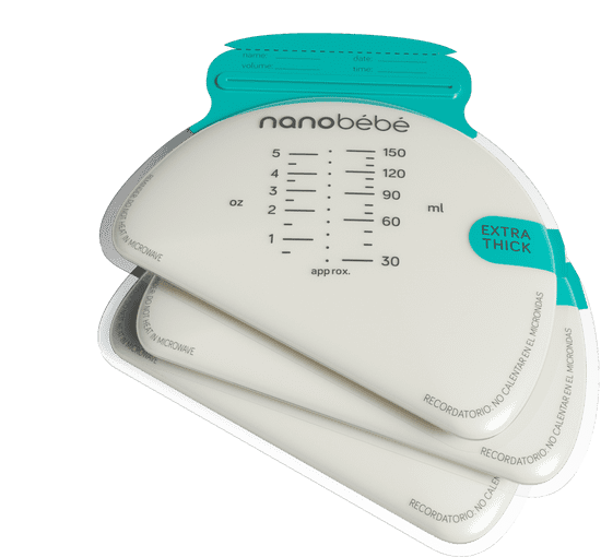 Nanobébé Vrecká na skladovanie materského mlieka 50ks