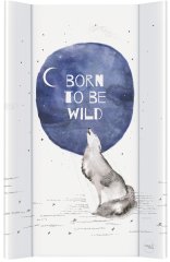 CEBA Podložka prebaľovacia 2-hranná MDF 80x50 cm Watercolor World Born to be wild