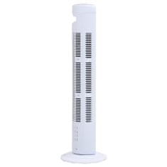 Vidaxl Vežový ventilátor s časovačom Φ24x80 cm biely