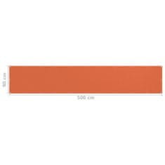 Vidaxl Balkónová markíza oranžová 90x500 cm HDPE