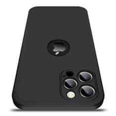 GKK Ochranné puzdro GKK 360 - Predný a zadný kryt celého mobilu pre Apple iPhone 12 - Čierna KP9559