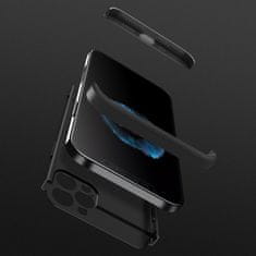 GKK Ochranné puzdro GKK 360 - Predný a zadný kryt celého mobilu pre Apple iPhone 12 - Čierna KP9559