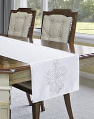 Eurofirany Elegantný Obrus na stôl z matnej tkaniny 40 cm x 140 cm