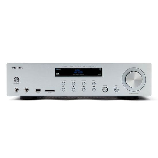 AIWA Zosilňovače s Bluetooth, USB, SD-MP3 prehrávačom + 7 analógových audio vstupov AMU-120BT/Sl