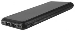 Aligator PB1000, 10000mAh 3v1, micro/iPh/USB-C, čierna