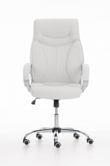 BHM Germany Kancelárska stolička Torro, syntetická koža, biela