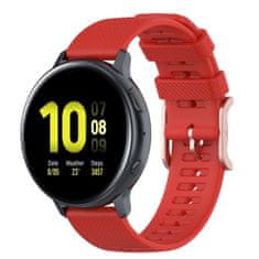 BStrap Silicone Rain remienok na Samsung Galaxy Watch Active 2 40/44mm, red