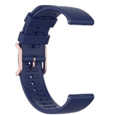 BStrap Silicone Rain remienok na Huawei Watch GT3 42mm, dark blue