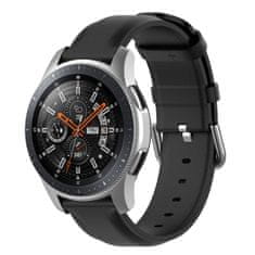 BStrap Leather Lux remienok na Huawei Watch 3 / 3 Pro, black