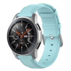 BStrap Leather Lux remienok na Huawei Watch GT/GT2 46mm, light blue