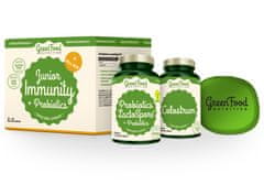 GreenFood GreenFood Sada Junior Immunity & Probiotics + dárek Pill Box