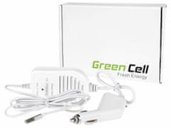 Green Cell auto-nabíjačka - AC adaptér pre Apple MacBook/Pro 13", 60W (16,5V 3.65A) konektor MagSafe (tvar L); CAD26