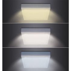Solight LED mini panel CCT, prisadený, 12W, 900lm, 3000K, 4000K, 6000K, štvorcový; WD171