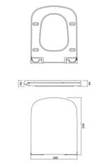 CERSANIT COLOUR WC sedátko duroplast / antibakteriálne, biela, K98-0091